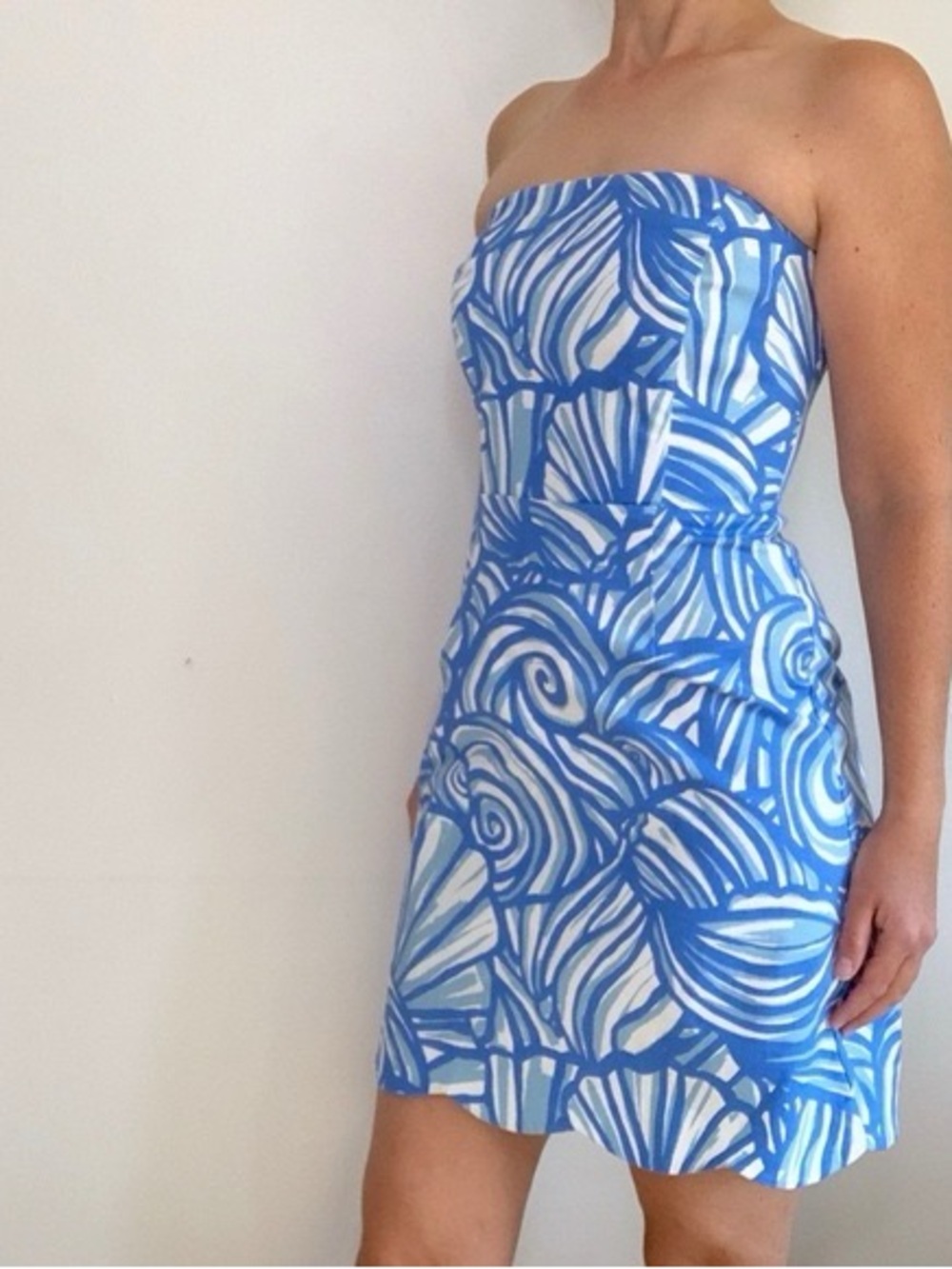New w/tags | Vineyard Vines Strapledd Blue & White Printed Summer Dress